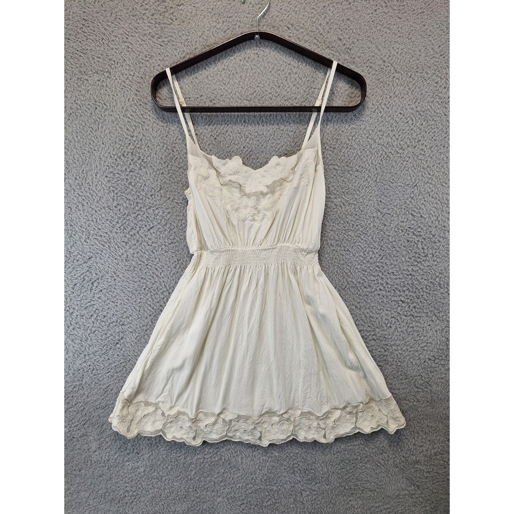 Twentyone Womens Dress‎ Size Medium Cream Mini Cottagecore Floral Feminine